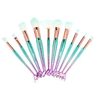 Pro 10Pcs Makeup Brushes Set Eye Shadow Foundation Powder Eyeliner Eyelash Lip Make Up Brush Cosmetic Beauty Tool