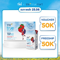 Thùng 48 hộp sữa chua uống tiệt trùng TOPKID hương dâu tự nhiên TH True Yogurt 110ml (110ml x 48)