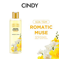 Sữa tắm nước hoa dưỡng ẩm sáng da Cindy Bloom Romantic Muse mùi hương quyến rũ lãng mạn 270g