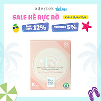 Khăn giấy ướt cotton tiệt trùng vệ sinh vùng kín cho phụ nữ Meene Feminine Wipes (10 tờ / gói) không chứa paraben, Không chứa hương liệu, Sản xuất tại Hàn Quốc