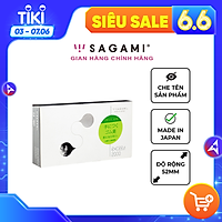 Bao cao su Sagami Exceed 2000 - Thiết kế 3D - Một lần thắt - Hộp 12 chiếc