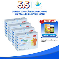 Combo 4 Hộp Viên Uống Đạm Tăng Cân AVITA Dành Cho Người Gầy, Giúp Tăng Cường Sức Đề Kháng, Nâng Cao Thể Trạng, An Toàn Hiệu Quả 60 Viên/Hộp