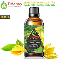 Tinh Dầu Ngọc Lan Tây Nguyên Chất 100ML TIDAMO (Ylang Ylang) - Tinh Dầu Cao Cấp Nhập Khẩu Từ Ấn Độ, Xông Hương Thơm Phòng, Thư Giãn, Nâng Cao Sức Khỏe - Kiểm Nghiệm Chất Lượng Tại Trung Tâm Quatest 3