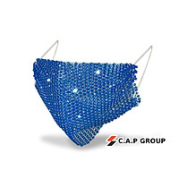 Khẩu trang đẹp thời trang lưới đính đá kim cương nhân tạo cực sang chảnh có thể giặt tái sử dụng nhiều lần