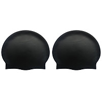 Combo 2 Nón Bơi Mũ Chụp Đầu Khi Bơi Trùm Tai Ngăn Nước Silicone Cao Cấp