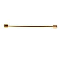 Men Gift Cylinder Head Design Copper Shirt Collar Clip Bar Pin Clip Tie Brooch Necktie