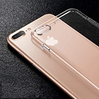 Ốp lưng bằng silicon trong veo, cao cấp, cho iPhone 7 Plus