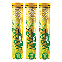 {COMBO 3 TUÝP} viên bổ sủi bọt Plusssz Max Vitamin C + Zin C hương vị Chanh không đường (tuýp 20 viên sủi)