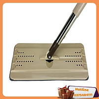 Chổi Lau Nhà Tự Vắt Thông Minh Cao Cấp, 2 Bông Lau, Mâm Lau Hình Chữ Nhật, Lau Cực Sạch - Hàng Loại 1