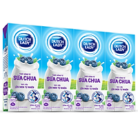 Big C - Lốc 4 sữa chua uống Cô Gái Hà Lan việt quất & bạc hà 180ml - 02884