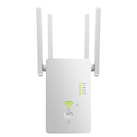 AC1200Mbps WiFi Range Extender/Repeater/Router 802.11n Wireless WiFi Repeater 2.4GHz/5.8GHz with Four Antennas White US