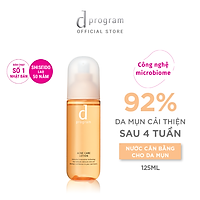 Nước Cân Bằng Cho Da Mụn Nhạy Cảm d program Acne Care Lotion 125ml