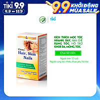 Viên uống TPCN COSME HAIR SKIN NAILS kích thích mọc tóc nhanh,làm dày tóc,ngăn ngừa rụng tóc, giúp cho chân tóc chắc khoẻ - Chai 60 viên