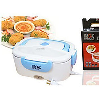 Cà men cắm điện hâm nóng cơm và thức ăn tự động, ruột bằng inox 304 cao cấp chống han gỉ - Hộp đựng cơm văn phòng Magic có quai xách