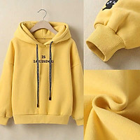 (HÌNH THẬT) ÁO KHOÁC HOODIE CHUI CỔ NỮ IN CHỮ NỔI FORM RỘNG CHÂT NỈ CỰC ĐẸP MẪU MỚI SIÊU HOT THỜI TRANG CAO CẤP MMH02
