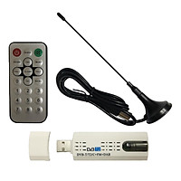 USB 2.0 DVB-T2/T/C TV Stick FM DAB TV Tuner Antenna Receiver Remote