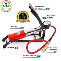 Bơm đạp chân mini đa năng cho ôtô, xe máp, xe đạp