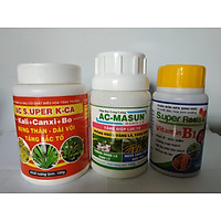 Combo AC Masun + B1 Super roots+AC Super K-Ca giúp cây xanh lá, bóng lá, dày lá, không bị thối ngọn - mỗi chai 100ml