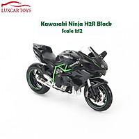 Mô Hình Xe Kawasaki Ninja H2R Black Tỷ Lệ 1:12 Hợp Kim