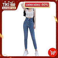 Quần jean nữ Lưng Cao Julido Store, chất jean co dãn 4 chiều ống ôm chân mẫu MH02