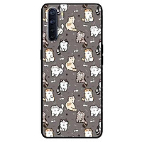 Ốp lưng dành cho Oppo Reno 3 / A91 - Reno 3 Pro - Reno 4 - Reno 4 Pro mẫu Họa Tiết Mèo Xám