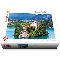Bộ tranh xếp hình jigsaw puzzle 2035 mảnh ghép của liên kết mua– Nhà Thờ Đảo Bled (67x99.5cm)