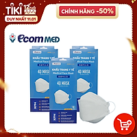 Khẩu Trang Y Tế 4D KF94 EcomMed Combo 3 Hộp (Mỗi Hộp 10 cái)