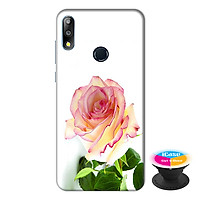 Ốp lưng điện thoại Asus Zenfone Max Pro M2 hình Hoa Hồng tặng kèm giá đỡ điện thoại iCase xinh xắn - Hàng chính hãng