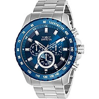 Invicta Men's Speedway Quartz Watch with Stainless-Steel Strap, Silver, 10 (Model: 24212)