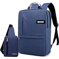 Combo Balo Laptop Công Sở Unisex & Túi Đeo Tiện Dụng PRAZA - (BL166 & DC095)