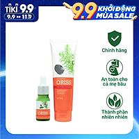Combo Hỗ Trợ Trị Mụn Oriss - Sữa Rửa Mặt Ngừa Mụn Oriss 100g + Serum ngăn ngừa mụn Oriss 10ml
