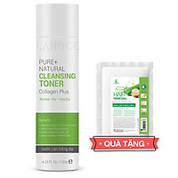 Toner - Nước Cân Bằng Da Collagen+ Tự Nhiên 120ml Da Khô - Tem Xanh TẶNG Kem Làm Rụng Lông Trắng Da 20ml LANGCE