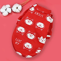 Quần áo cho Chó Mèo , Áo Giữ ấm, vải Polyester ,Áo dày có tay. Quần Áo Thú Cưng