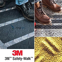 Băng keo chống trơn trượt cho cầu thang kim loại, lối xe đẩy hàng 3M Safety Walk 530, Màu Vàng, 5cm x 18m