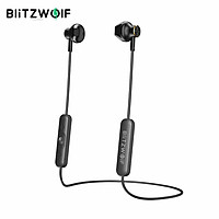 Wireless bluetooth 5.0 Earbuds Headphone with Mic Earphone HiFi Stereo AAC Magnetic Half In-ear Sports Neckband Headset BlitzWolf BW-BTS5