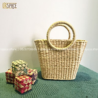 Túi cỏi đi biển túi lục bình phong cách vintage hàng thủ công/ Straw Handbag Handmade Vintage Style For Girl