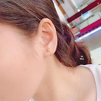 Bông Tai Vàng Nữ Dáng Móc C Kẹp Vành Nhiều Mẫu Mã Mới Không Gây Đau Tai, Phong Cách Hot Hit -Trang sức Vàng Bạc Hoà Thảo