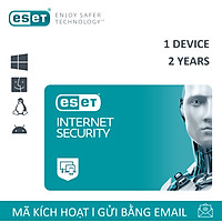 Phần mềm diệt Virus Eset Internet Security 1 User 2 Years - Bản quyền 1 Máy/2 Năm - Hàng Chính Hãng