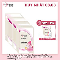 Hộp 12 miếng Mặt nạ dưỡng da tươi trẻ chiết xuất hoa mẫu đơn hoàng cung Bio-essence (12 miếng x 20ml)