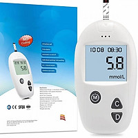 Máy đo đường huyết thông minh - chính xác - dễ sử dụng - tặng kèm 50 que thử và 50 kim