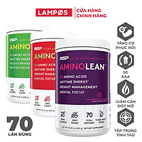 Thực phẩm bổ sung Amino Lean (70 lần dùng), Tỉnh táo - Phục hồi Năng Lượng & Kiểm Soát Cân Nặng (Tặng Bình Lắc)