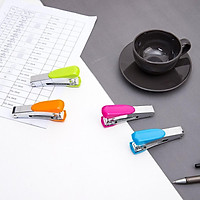 Dập ghim loại #10 , 15 trang, Xanh, Đỏ tím, Cam, Xanh lá - 1 cái E0260