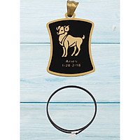Dây chuyền 12 Cung Hoàng Đạo - Cung Bạch Dương inox 304 - Không đen, không bay màu - Chòm sao biểu tượng cho sự nhiệt tình và chủ động
