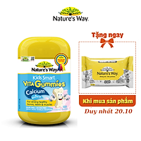 Kẹo Dẻo Canxi Cho Bé Nature’s Way Kids Smart Vita Gummies Calcium + Vitamin D 60 Viên