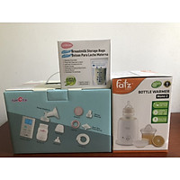 Combo máy hút sữa spectra 9 plus Hàn Quốc+máy hâm sữa fatz baby+30 túi trữ sữa unimom Bảo hành 24 tháng chọn size phểu 16/20/24/28/32mm
