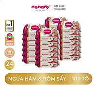 Combo 24 Gói Khăn Ướt Mamamy 100 Tờ/gói kháng khuẩn, Ngừa Hăm, An Toàn Cho Bé