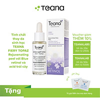 Tinh chất thay da sinh học TEANA FIERY TOPAZ Rejuvenating peel với Blue retinol và axit trái cây