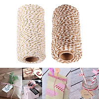 2x 328 Feet (100m)Colored Cotton Twine String