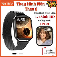 Đồng Hồ Thông Minh Chống Nước DTX, Màn Hình Tràn Viền 1.78 inch Thay Hình Nền Theo Ý Muốn