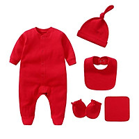 Nguyên Khối 2021 Bộ Đồ Ngủ Bộ 5 Chiếc Cotton Sơ Sinh Áo Liền Quần Unisex Bé Gái Quần Áo Jumpsuit Mùa Xuân Cho Bé Bộ Quần Áo Bé Trai Ropa Bebe mùa Thu